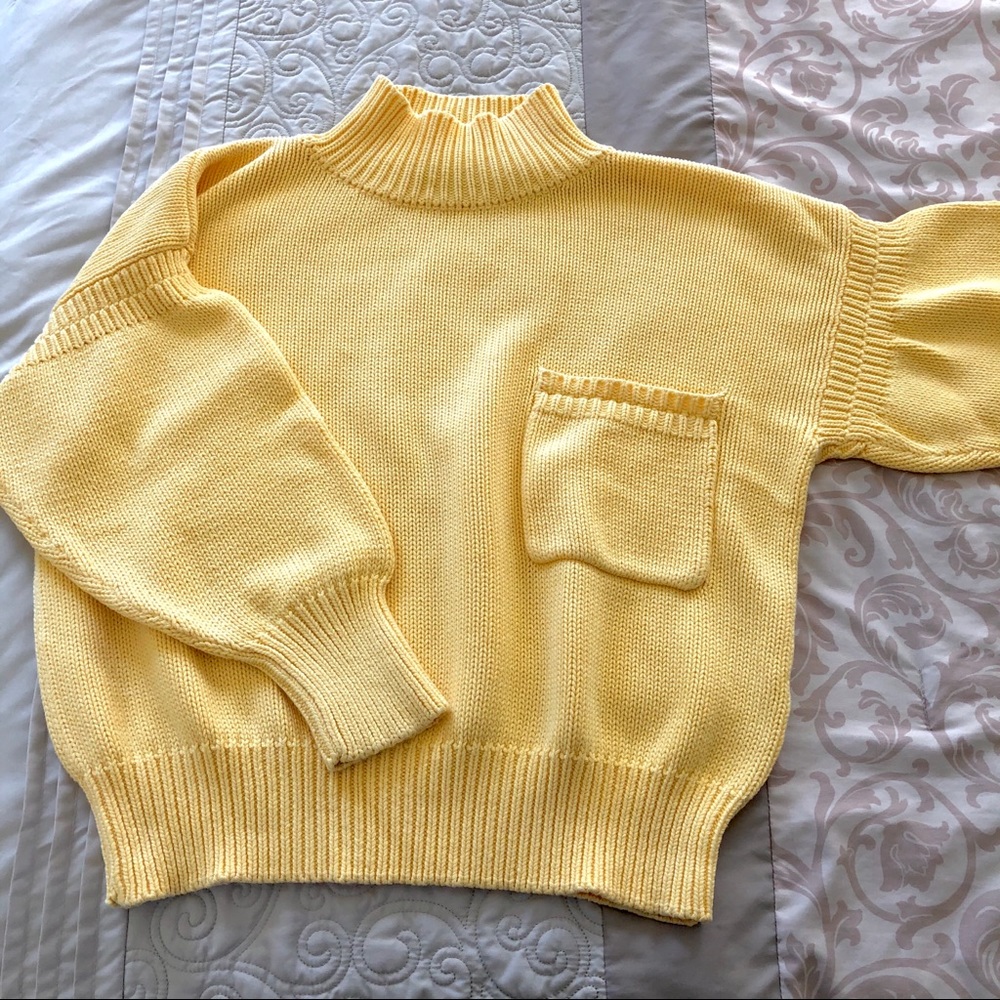 Vintage Saks Fifth Avenue Mock Neck Sweater S
